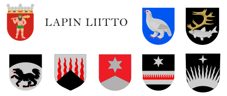 Logot: Lapin Liitto, Enontekiön kunta, Inarin kunta, Kittilän kunta, Kolarin kunta, Muonion kunta, Sodankylän kunta, Utsjoen kunta